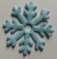 Filz-Eiskristalle hellblau / eisblau